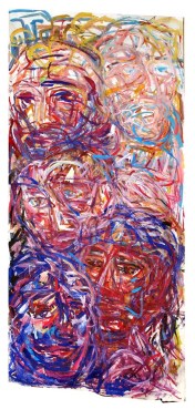 People of the World 240X120cm Gouache on paper $700